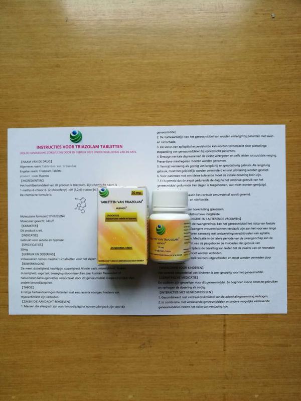 Tabletten van triazolam triazolam tablets